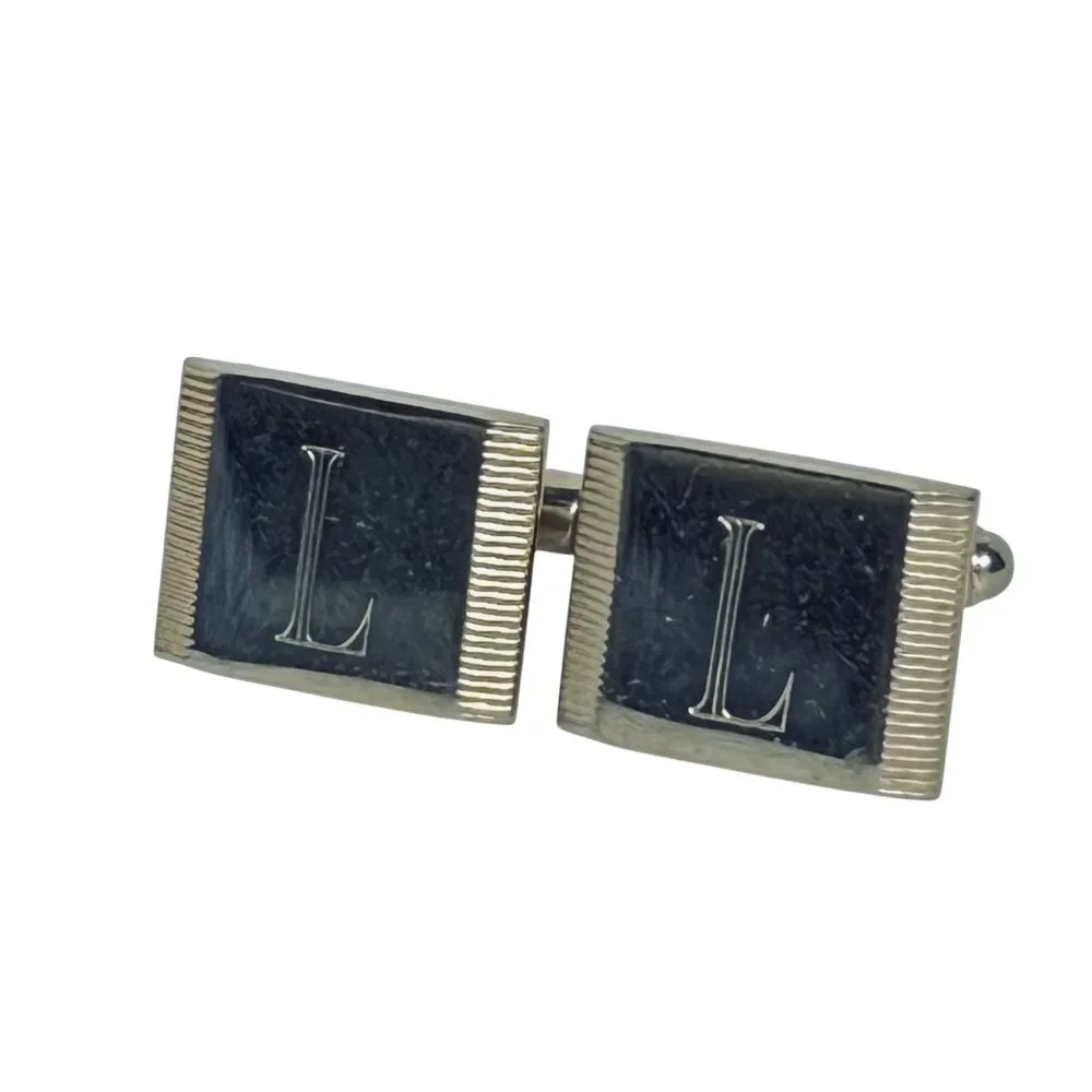Vintage Lot Of 3 Unbranded Gold Tone Cufflinks (1307)